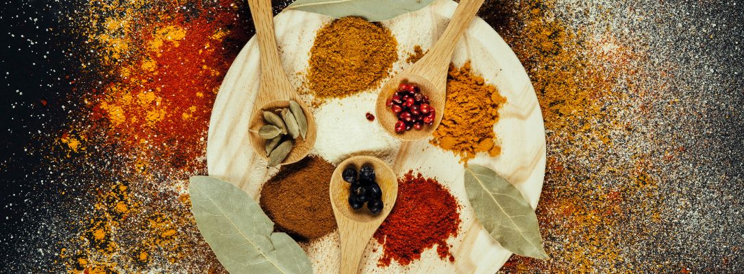 Collection of differnet natural spices